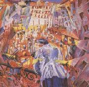 Umberto Boccioni The Noise of the Street Enters the House (mk09) USA oil painting artist